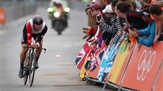Švýcarský cyklista Fabian Cancellara zvítězil v olympijské časovce. (10. srpna...