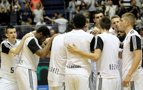 Basketbalisté Partizanu Blehrad po zápase srbské ligy