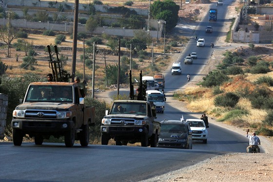 Povstalecké jednotky opoutí v rámci sjednaného pímí Daráju (27. srpna 2016)