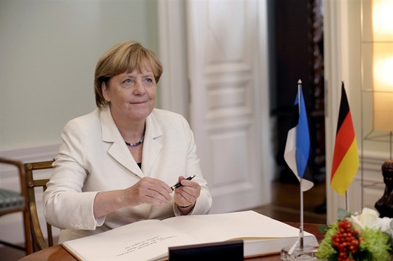 Návtva Angely Merkelové v estonském Talinnu (24. srpna 2016)