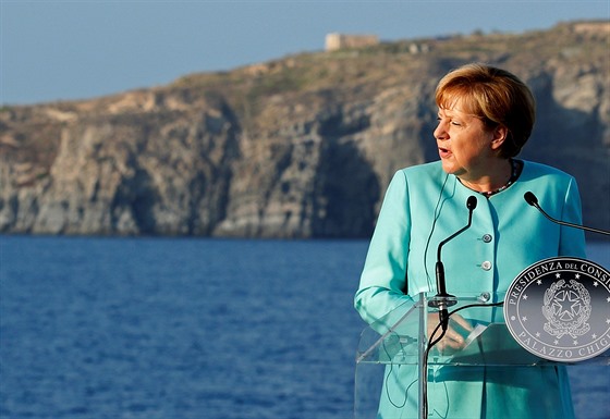 Návtva Angely Merkelové v Itálii (22. srpna 2016)