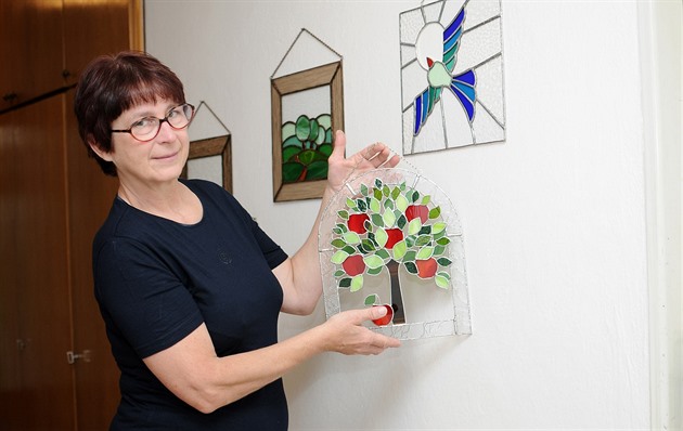 Eva Vránová z Kobeic se nala ve výrob vitráového skla. Libuje si pedevím...