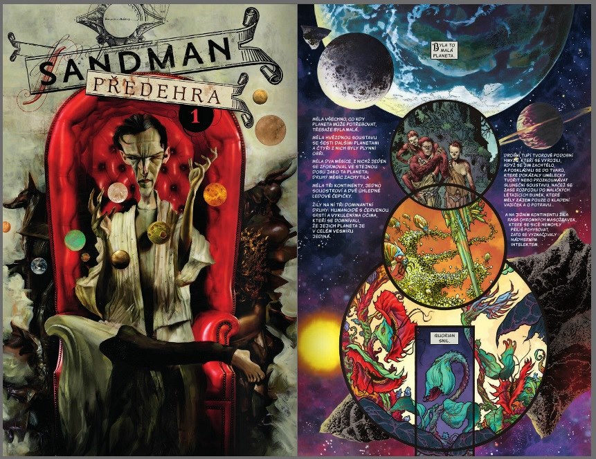 Ukázka z komiksu Sandman: p�edehra