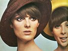Typický make-up 60. let: zvýraznné oí, husté asy a pastelové rty