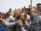 SELFIE. Nmecký tykajak ve sloení Max Rendschmidt, Tom Liebscher, Max Hoff a...