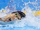 Michael Phelps vyhrál závod na 200 metr motýlkem a zí­skal 20. zlato z...