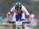 eský cyklista Ondej Cink v olympijském závodu horských kol v brazilském Riu....