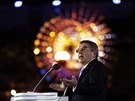 Prezident Mezinárodního olympijského výboru Thomas Bach prohlauje olympijské...