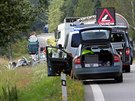 P�i st�etu osobn�ho vozu a cisterny u Stodu na Plze�sku zahynul jeden �lov�k....