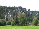 Pohled na panorama skal od Ozvny.