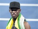 JSEM KRÁL, JSEM NESMRTELNÝ. Usain Bolt slaví triumf ve tafet na 4x100 metr v...