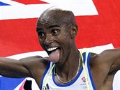 Britsk vytrvalec Mohamed Farah zvtzil v olympijskm zvodu na 5000 metr....