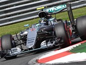 NEJRYCHLEJ. Nmeck jezdec Nico Rosberg z tmu Mercedes vyhrl kvalifikaci na...