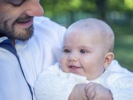 védský princ Carl Philip a jeho syn princ Alexander na oficiálních snímcích...