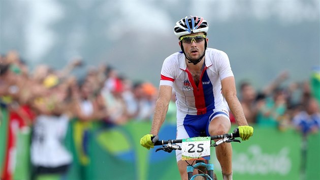 ech Jan karnitzl v cli olympijskho zvodu horskch kol. (21. srpna 2016)