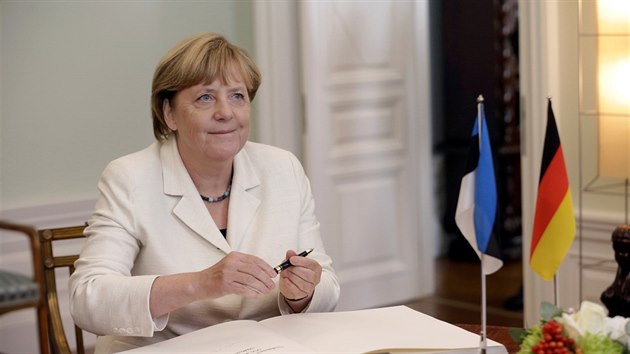 Nvtva Angely Merkelov v estonskm Talinnu (24. srpna 2016)