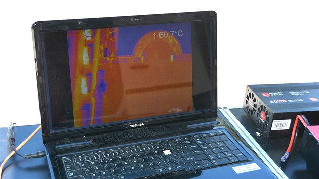 Výsledky z termokamery umístěné na dronu (19.8.2016).