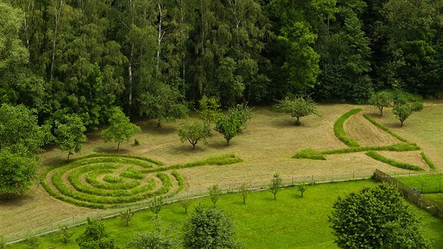 P�i sv�tov�m poh�ru v lukost�elb� hendikepovan�ch vznikl pod novom�stsk�m z�mkem obrazec ter�e.