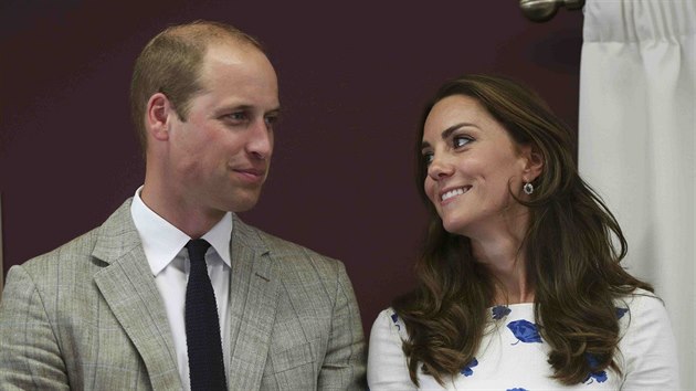 Princ William a jeho manelka Kate (Luton, 24. srpna 2016)