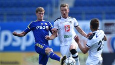 Momentka z utkání mezi Vyso�inou Jihlava a Hradcem Králové.