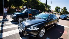 Pr�jezd kolony s n�meckou kanclé�kou Angelou Merkelovou po Evropské t�íd� (25....