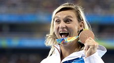 Otpaka Barbora potáková ve finále olympijského závodu v Rio de Janeiru. (19. srpna 2016)