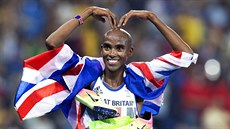 Britský vytrvalec Mohamed Farah zvítzil v olympijském závodu na 5000 metr.