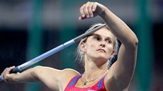 Barbora potáková pi svém pokusu v otpaském finále na olympijských hrách v...