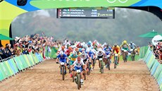 Olympijský závod horských kol v brazilském Riu. (21. srpna 2016)