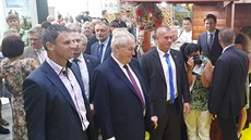Prezident Milo Zeman zahájil agrosalon Zem ivitelka v eských Budjovicích.