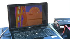 Výsledky z termokamery umístné na dronu (19.8.2016).