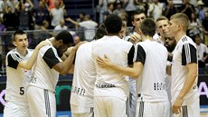 Basketbalisté Partizanu Bělehrad po zápase srbské ligy