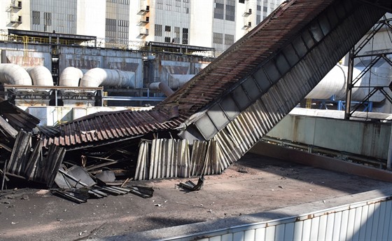 Poár elektrárny zpsobil mnohamilionové kody.