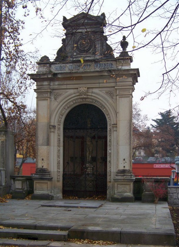 Rodinná hrobka Franze Liebiega v Liberci.