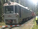 U Chválkova na Pelhimovsku se srazily dva osobní vlaky.