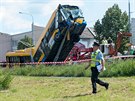 Nehoda trolejbusu v Otrokovicch.