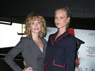 Anna Geislerová a Eva Herzigová na britské premiée filmu Anthropoid (Londýn,...