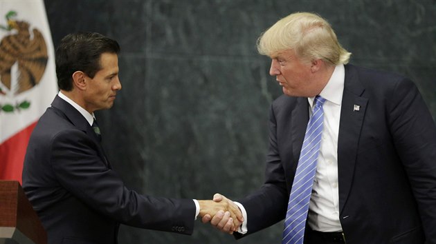 Americk prezidentsk kandidt Donald Trump s mexickm prezidentem Enriquem Peñou Nietem (31. srpna 2016)