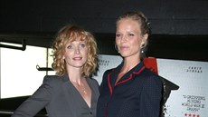 Anna Geislerová a Eva Herzigová na britské premiée filmu Anthropoid (Londýn,...