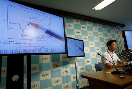 éf oddlení pro sledování zemtesení a tsunami japonské Meteorologické...
