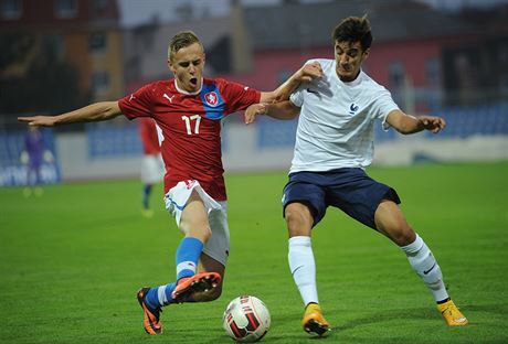 Martin Haek v reprezentaním dresu v utkání proti Francii.