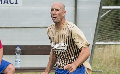 Jan Koller v dresu Smetanovy Lhoty