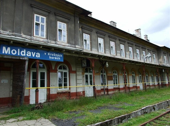 Stanice Moldava v Kruných horách.