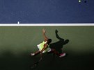 Ve stínu se ztrácí americká tenistka Madison Keysová hrající 3. kolo US Open.