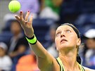 eská tenistka Petra Kvitová hraje v osmifinále US Open.