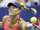 Nmecká tenistka Angelique Kerberová hraje proti Kvitové v osmifinále US Open.