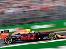 Jezdec Red Bullu Max Verstappen bhem kvalifikace na Velkou cenu Itálie.