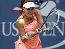 Polská tenistka Agniezska Radwanská hrála ve tetím kole tenisového turnaje US...