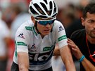 Britský cyklista Chris Froome bhem patnácté etapy Vuelty.