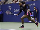 Serena Williamsová v bhu pi semifinále US Open.